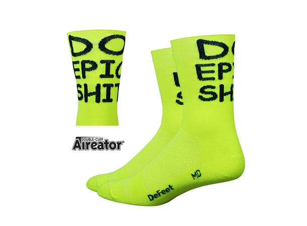 DeFeet Aireator Sokker Do Epic Shit Gul XL 